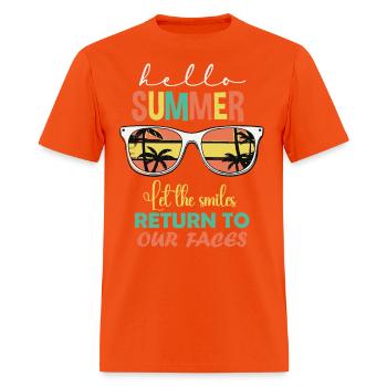 Hello summer - Men's T-Shirt - orange - Front - Jose (178cm)
