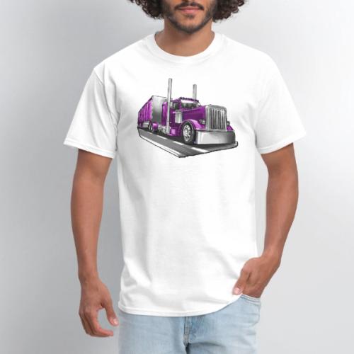 Tracktor Trailer Semi Truck Big Rig - Men's T-Shirt