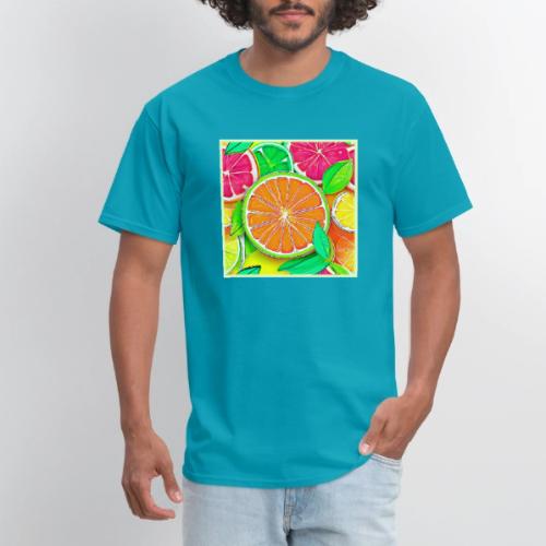 Colorful Citrus Pop Art - Men's T-Shirt