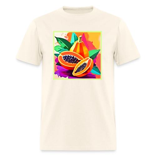 Sliced Papaya Pop Art - Men's T-Shirt
