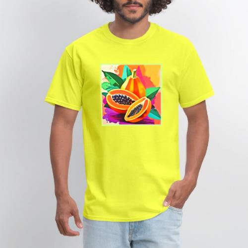 Sliced Papaya Pop Art - Men's T-Shirt