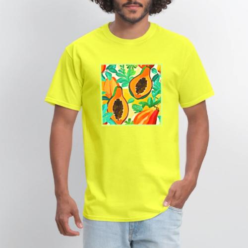Tropical Papaya Pop Art - Men's T-Shirt