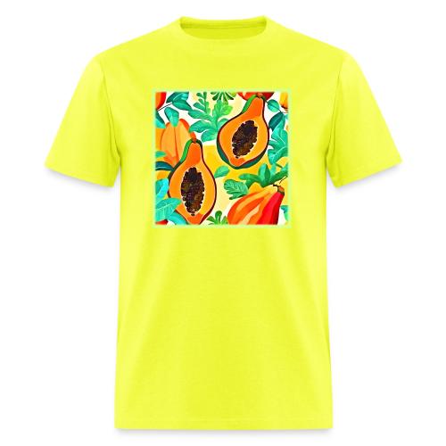 Tropical Papaya Pop Art - Men's T-Shirt