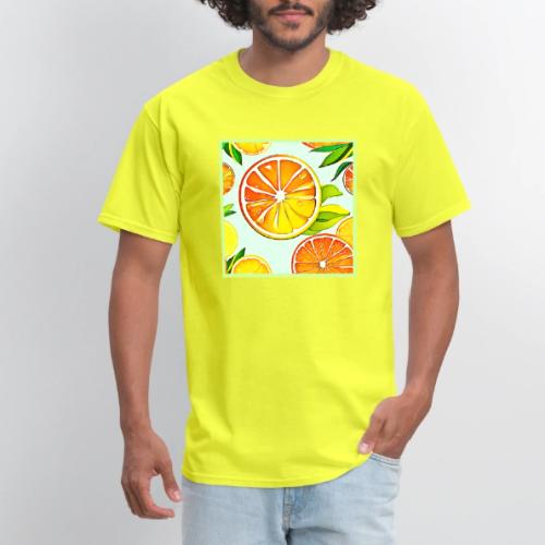 Orange Slice: Citrus Art - Men's T-Shirt