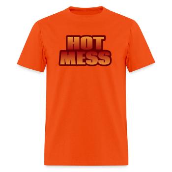 Hot Mess - Men's T-Shirt - orange - Front - Jose (178cm)