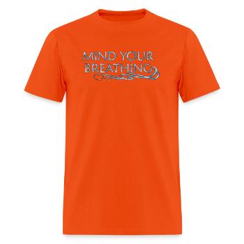 MINDFUL BREATH - Men's T-Shirt - orange - Front - Jose (178cm)