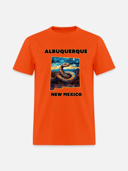 New Mexico - Rattlesnake - Men's T-Shirt - orange