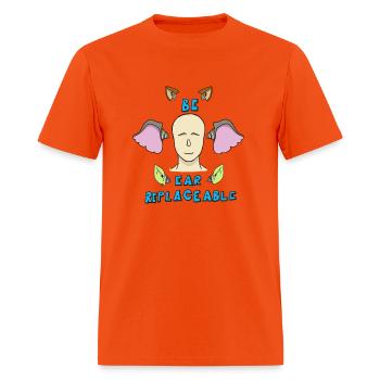 Ear replaceable - Men's T-Shirt - orange - Front - Jose (178cm)