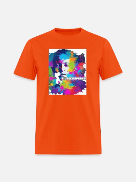 silence speaks - Men's T-Shirt - orange