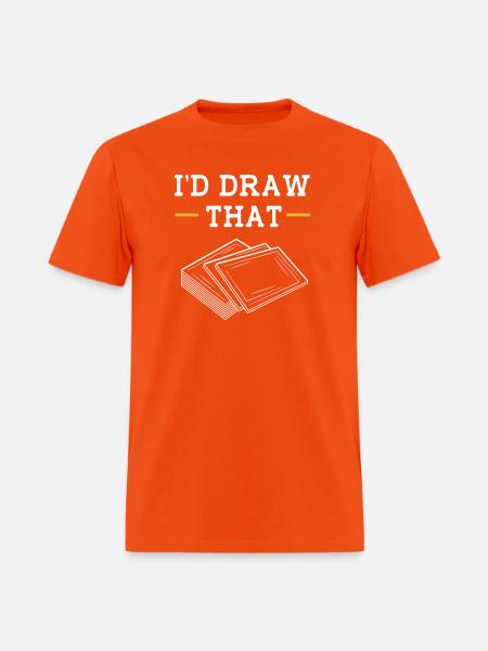 Card Player Trading Card Game - Men's T-Shirt - orange