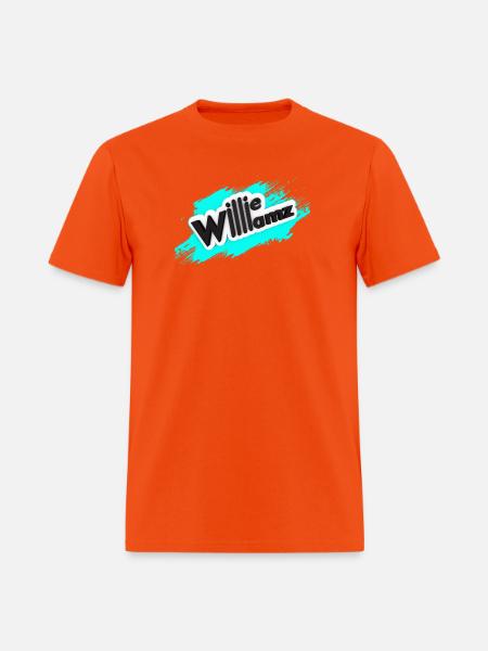 Willieamz Neon Splash Logo Tee - Men's T-Shirt - orange
