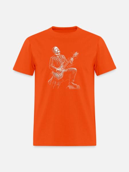Chester A. Arthur Guitarist - Men's T-Shirt - orange