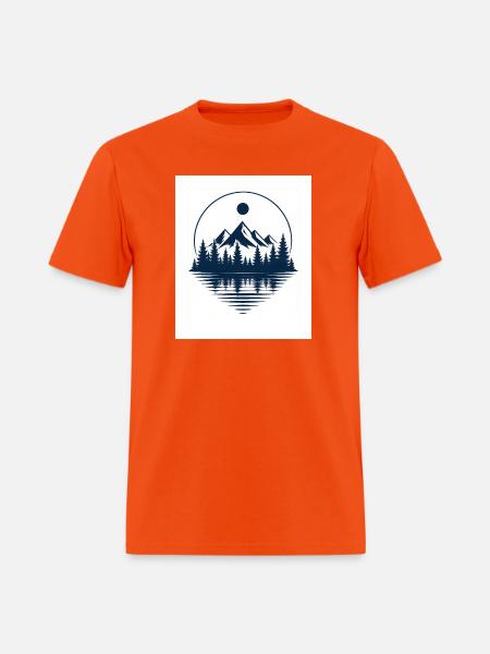Silent Pines - Men's T-Shirt - orange