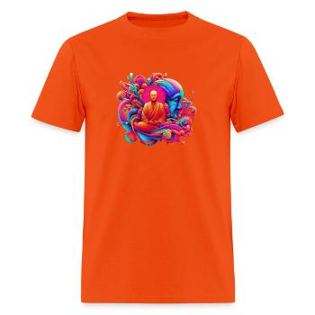 Monk Positive Vibes - Men's T-Shirt - orange - Front - Jose (178cm)