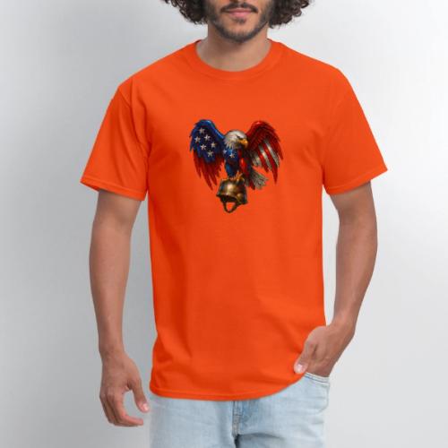 American Flag Bald Eagle - Helmet - Men's T-Shirt