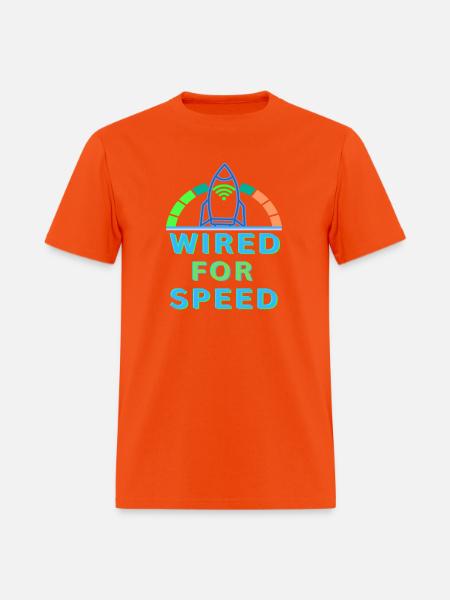 Wired for Speed - Men's T-Shirt - orange