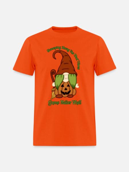 Gnome-O-Ween Pumpkin Witch Pun - Men's T-Shirt - orange