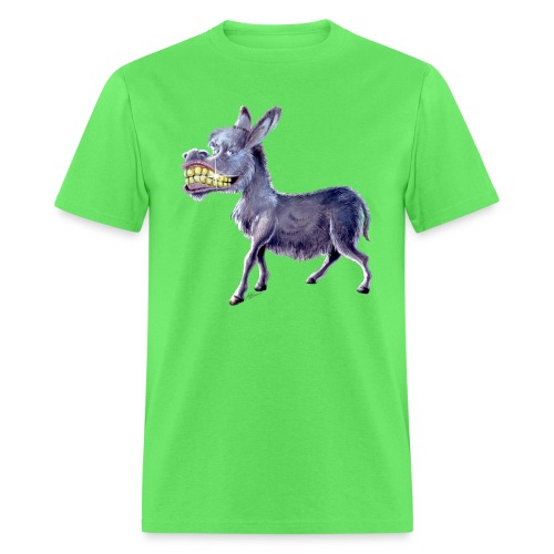 Funny Keep Smiling Donkey - Men's T-Shirt