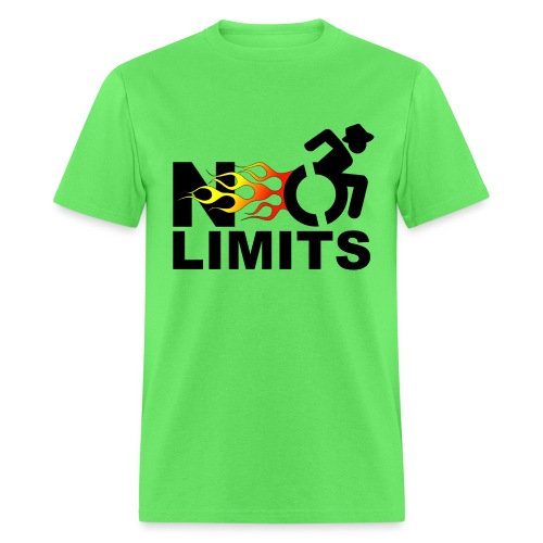 There are no limits when you're in a wheelchair - Men's T-Shirt