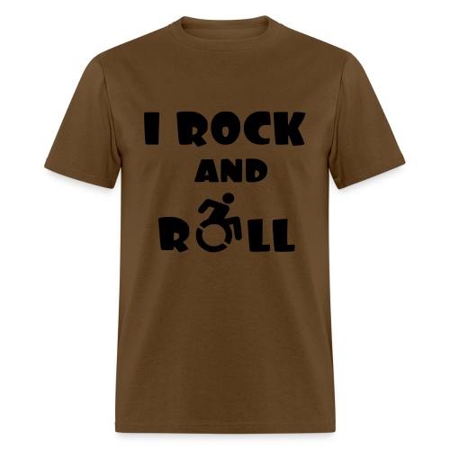I rock and roll in my wheelchair, Music Humor * - Men's T-Shirt