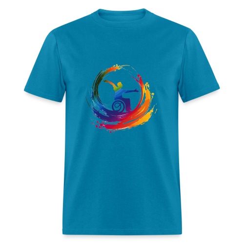 Inclusion wheelchair symbol in rainbow colors * - Men's T-Shirt