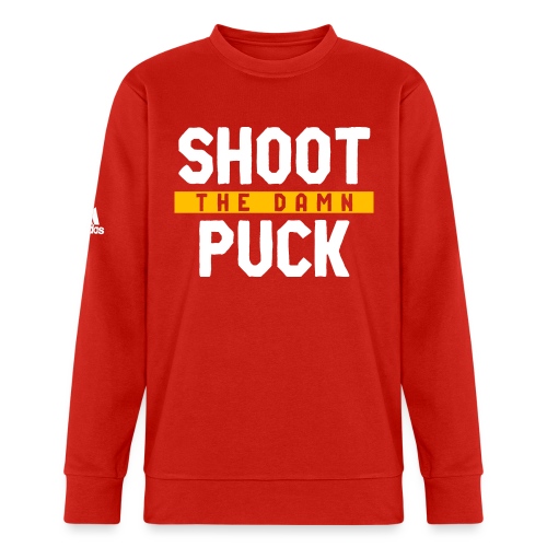 Shoot the Damn Puck - Adidas Unisex Fleece Crewneck Sweatshirt