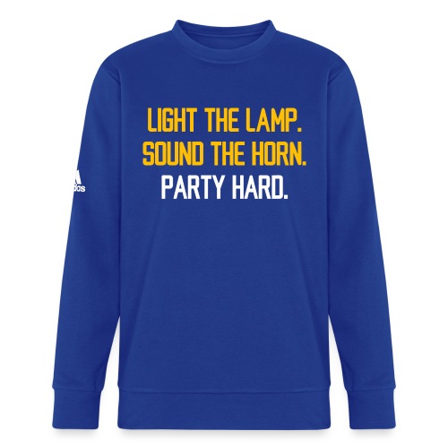 Light the Lamp. Sound the Horn. Party Hard. - Adidas Unisex Fleece Crewneck Sweatshirt