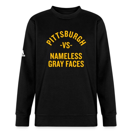 Pittsburgh vs Nameless Gray Faces - Adidas Unisex Fleece Crewneck Sweatshirt