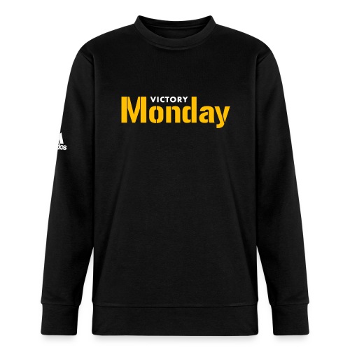 Victory Monday (Black/2-sided) - Adidas Unisex Fleece Crewneck Sweatshirt