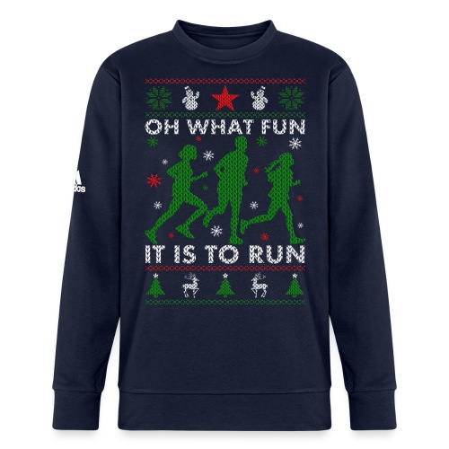 Oh What Fun It Is To Run - Adidas Unisex Fleece Crewneck Sweatshirt