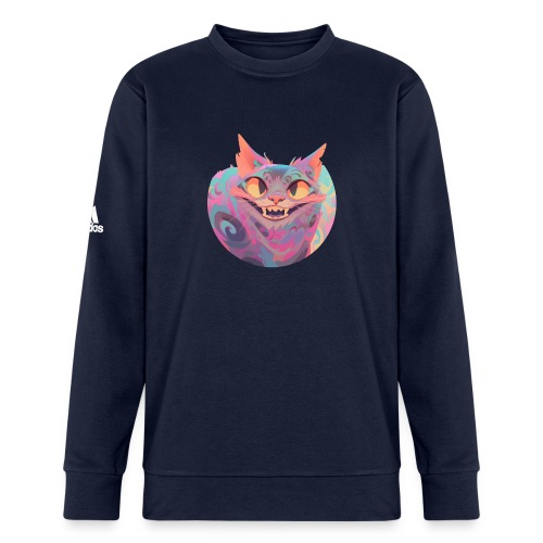 Handsome Grin Cat - Adidas Unisex Fleece Crewneck Sweatshirt