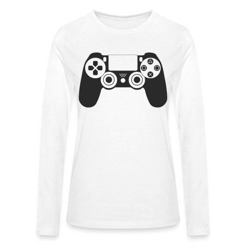 Modern Gaming Controller - Bella + Canvas Women's Long Sleeve T-Shirt