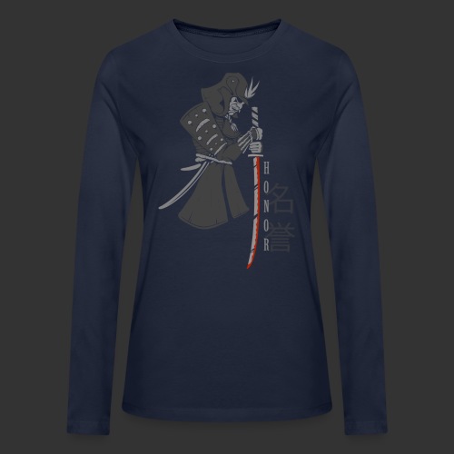 Samurai (Digital Print) - Bella + Canvas Women's Long Sleeve T-Shirt