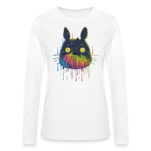 My Neighbor Psychedelic Drip - Bella + Canvas Women's Long Sleeve T-Shirt