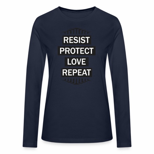resist repeat - Bella + Canvas Women's Long Sleeve T-Shirt
