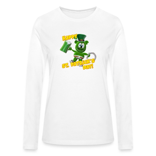 Gummibär (The Gummy Bear) Saint Patrick's Day - Bella + Canvas Women's Long Sleeve T-Shirt