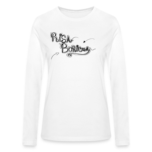 Risa Boricua Clothing and Accessories - Bella + Canvas Women's Long Sleeve T-Shirt