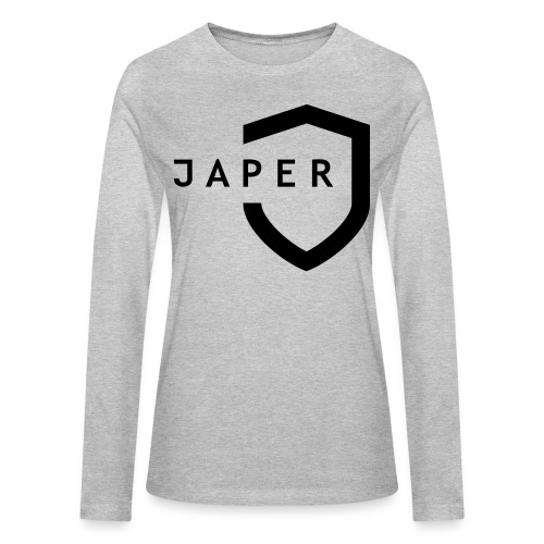 JAPER-Black-Shield - Bella + Canvas Women's Long Sleeve T-Shirt