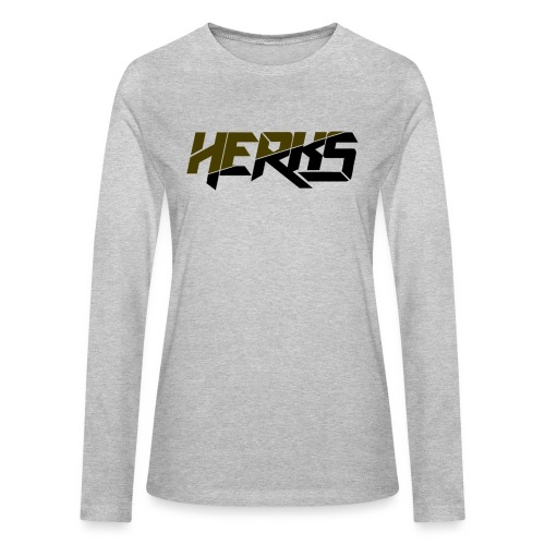 HerKs Military Text - Bella + Canvas Women's Long Sleeve T-Shirt