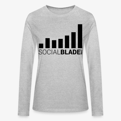Socialblade (Dark) - Bella + Canvas Women's Long Sleeve T-Shirt