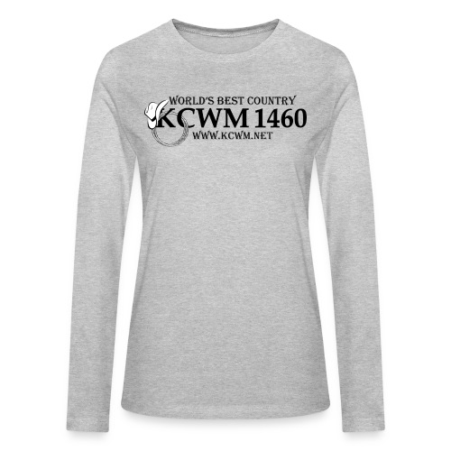KCWM Logo - Bella + Canvas Women's Long Sleeve T-Shirt