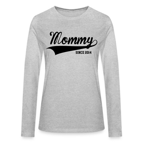 Mommy Since 2014 - Bella + Canvas Women's Long Sleeve T-Shirt