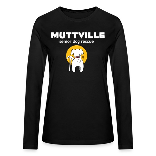 Muttville Complete Logo - Bella + Canvas Women's Long Sleeve T-Shirt
