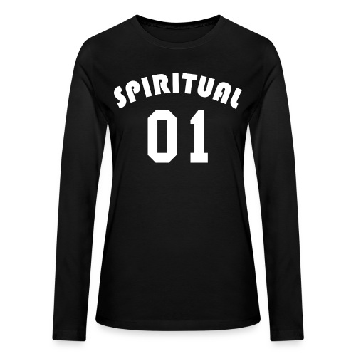 Spiritual 01 - Team Design (White Letters) - Bella + Canvas Women's Long Sleeve T-Shirt
