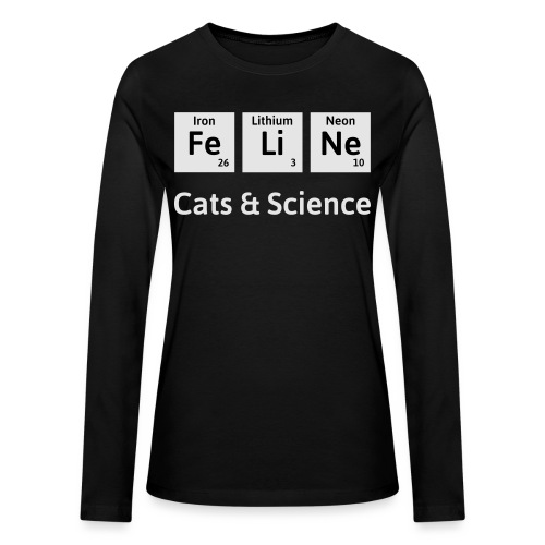 Cats & Science - Bella + Canvas Women's Long Sleeve T-Shirt