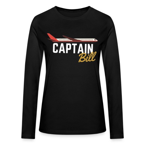 Captain Bill Avaition products - Bella + Canvas Women's Long Sleeve T-Shirt