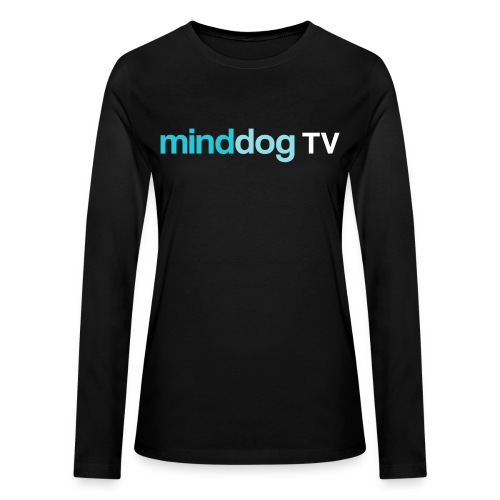 minddogTV logo simplistic - Bella + Canvas Women's Long Sleeve T-Shirt