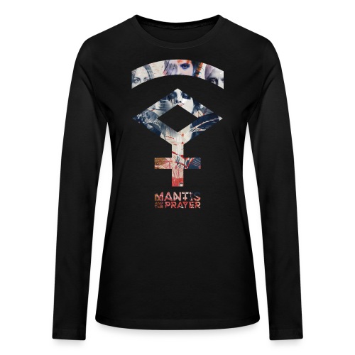 Mantis and the Prayer- Symbol Design - Bella + Canvas Women's Long Sleeve T-Shirt