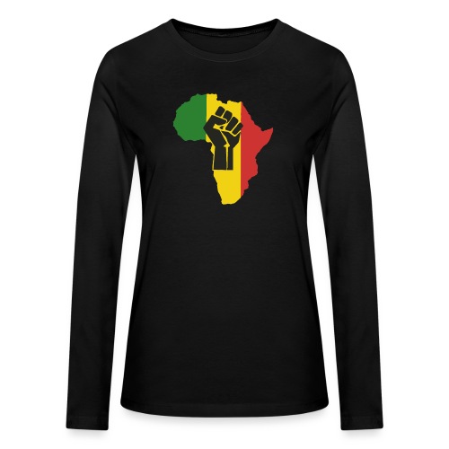 African Power - Bella + Canvas Women's Long Sleeve T-Shirt