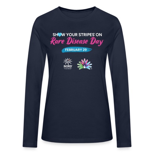 Show Your Stripes on Rare Disease Day - Bella + Canvas Women's Long Sleeve T-Shirt